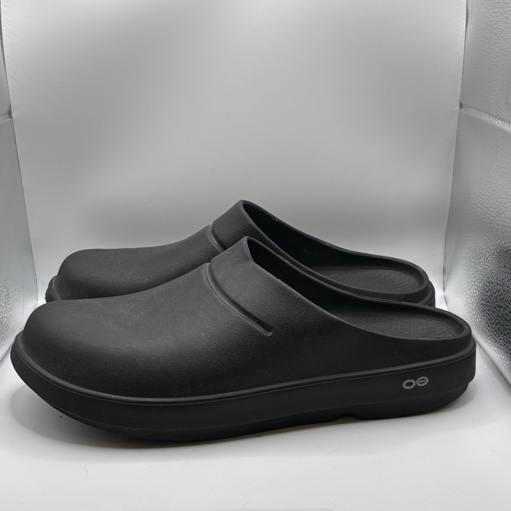 OOFOS OOcloog Clog Womens Size 15 Mens Size 13 Black Slip On Shoes Clogs